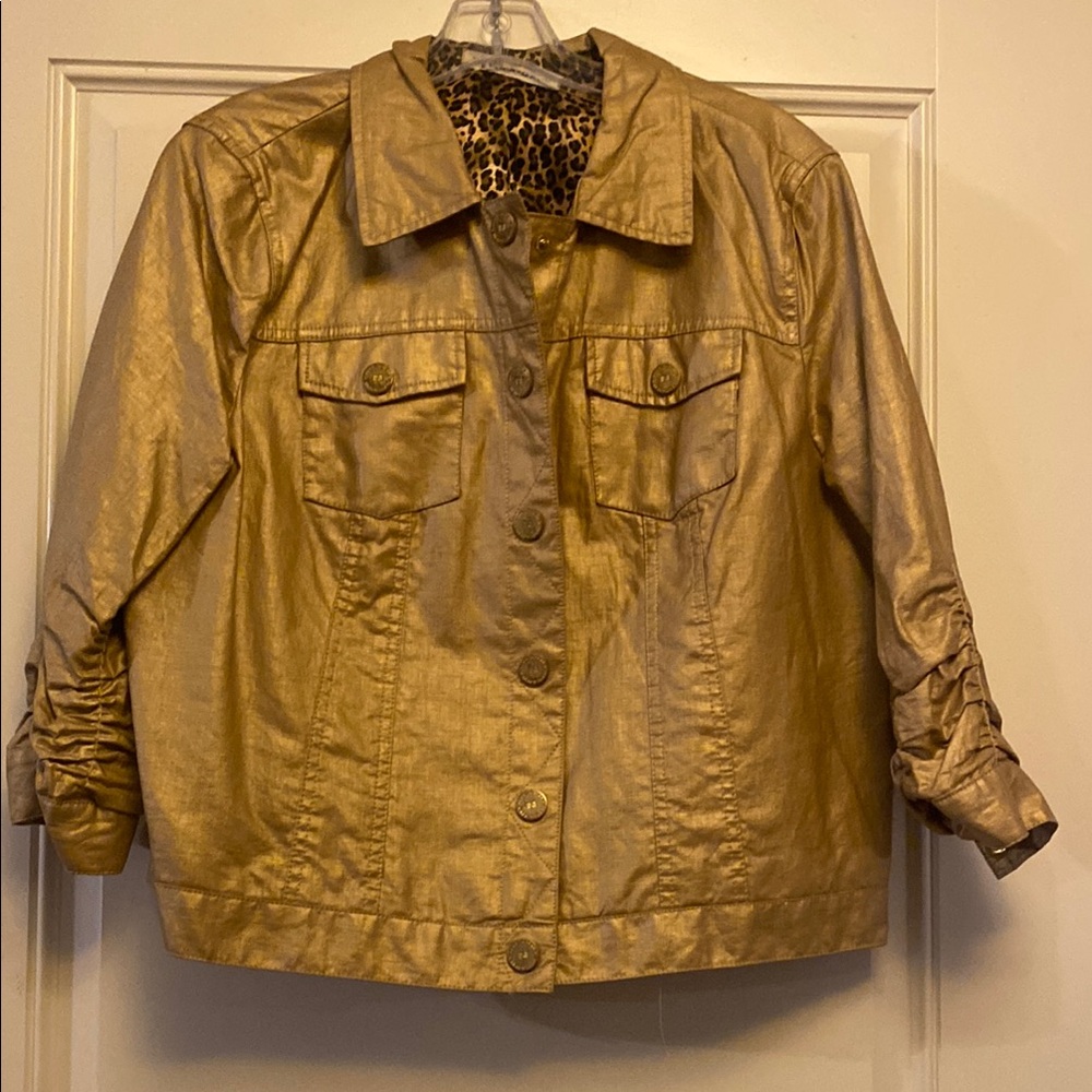 Peter Nygard Light Golden Jean Jacket